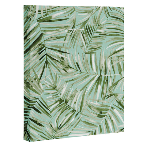 Ninola Design Palms branches soft green Art Canvas