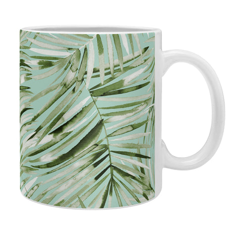 Ninola Design Palms branches soft green Coffee Mug