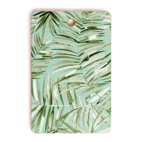 Ninola Design Palms branches soft green Cutting Board Rectangle