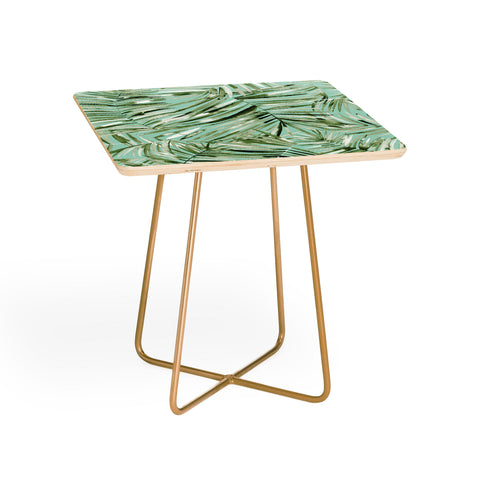 Ninola Design Palms branches soft green Side Table