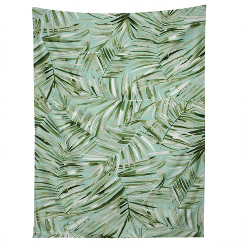 Ninola Design Palms branches soft green Tapestry