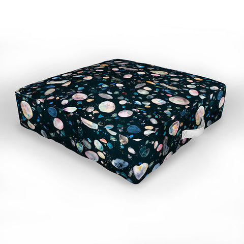 Ninola Design Pebbles terrazzo black Outdoor Floor Cushion