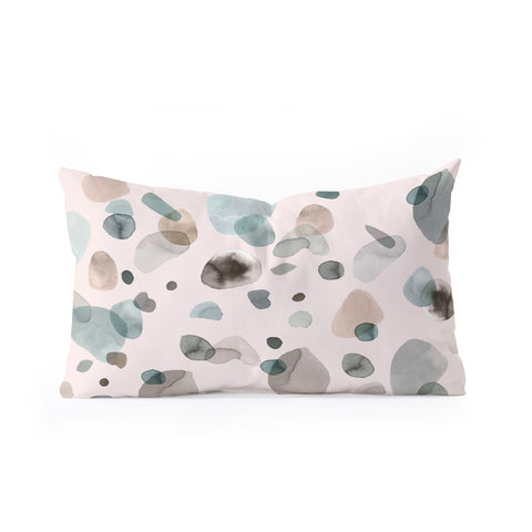 Ninola Design Playful organic shapes Natural Oblong Throw Pillow