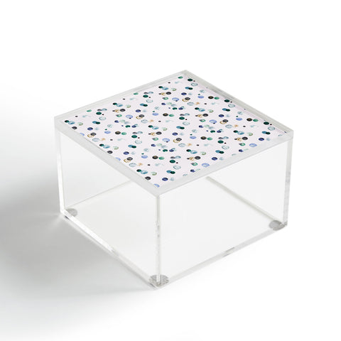 Ninola Design Polka dots blue Acrylic Box