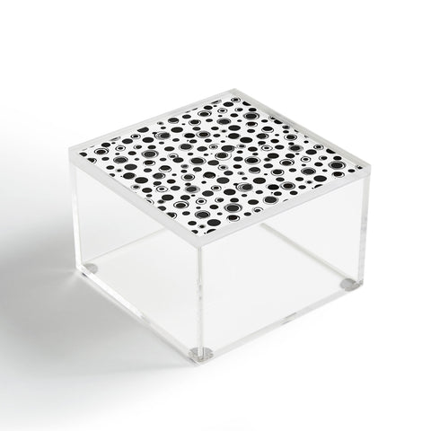 Ninola Design Polka dots BW Acrylic Box
