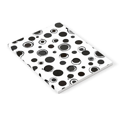 Ninola Design Polka dots BW Notebook