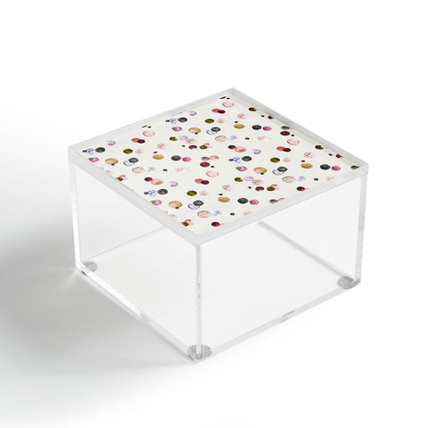 Ninola Design Polka dots watercolor Acrylic Box