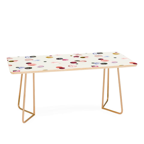 Ninola Design Polka dots watercolor Coffee Table