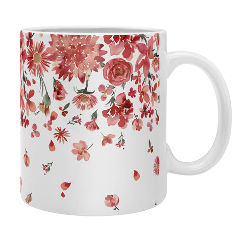 Ninola Design Prairie flowers countryside Red Coffee Mug