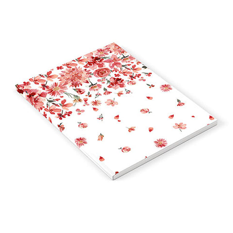 Ninola Design Prairie flowers countryside Red Notebook