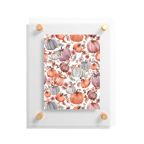 Ninola Design Pumpkins Fall Cottagecore Floating Acrylic Print