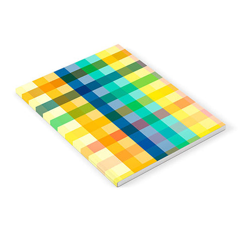 Ninola Design Rainbow Spring Gingham Notebook