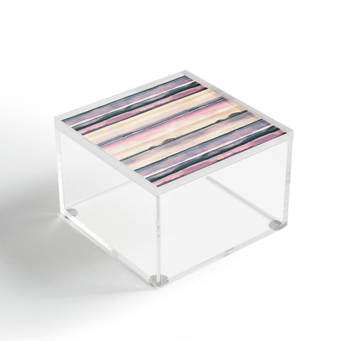 Ninola Design Relaxing Stripes Mineral Lilac Acrylic Box