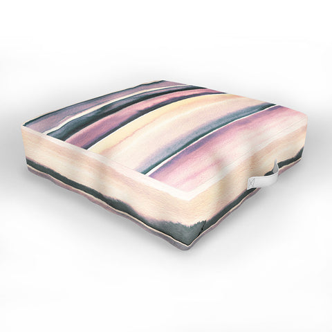 Ninola Design Relaxing Stripes Mineral Lilac Outdoor Floor Cushion