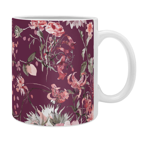 Ninola Design Romantic Bouquet Purple Coffee Mug
