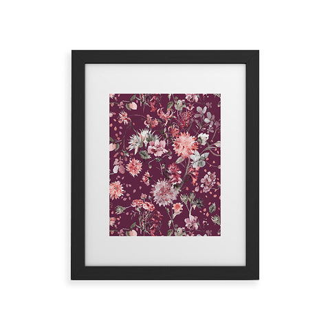 Ninola Design Romantic Bouquet Purple Framed Art Print