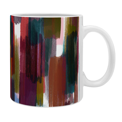Ninola Design Rustic texture Dark red Coffee Mug