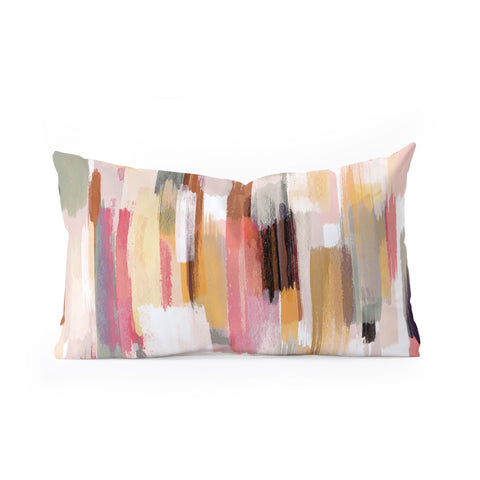Ninola Design Rustic texture Warm Oblong Throw Pillow