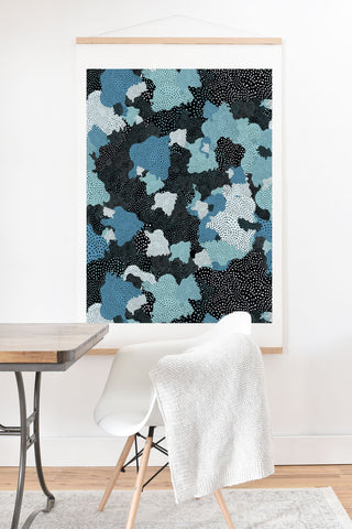 Ninola Design Sea foam Blue Art Print And Hanger