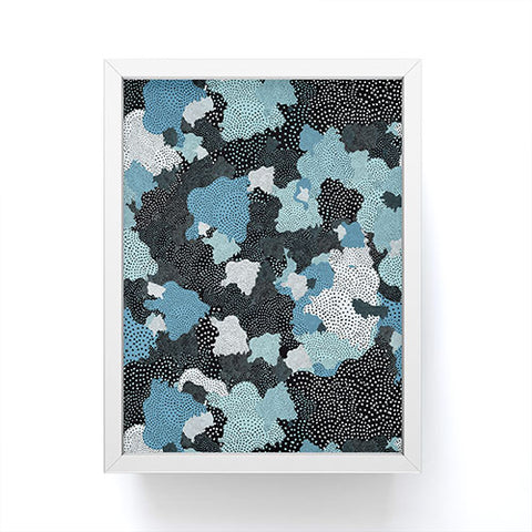 Ninola Design Sea foam Blue Framed Mini Art Print