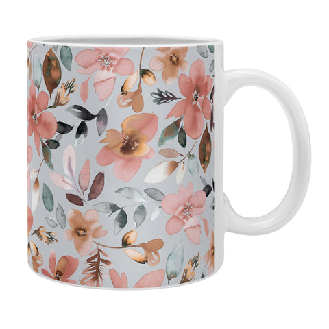 Ninola Design Serenity flowers Blue Romance Coffee Mug