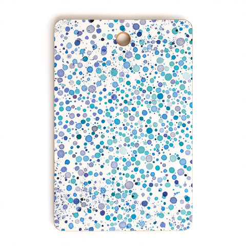 Ninola Design Snow dots blue Cutting Board Rectangle