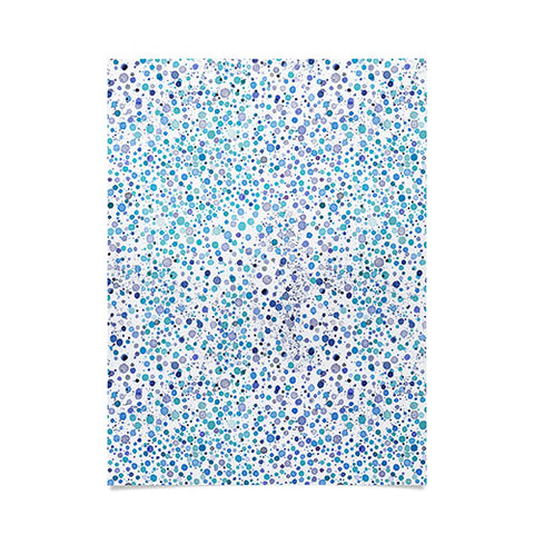 Ninola Design Snow dots blue Poster