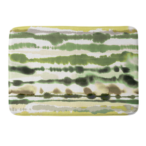 Ninola Design Soft lines tropical green Memory Foam Bath Mat