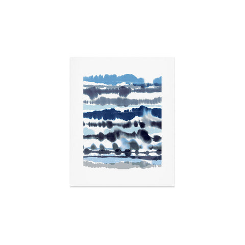Ninola Design Soft relaxing lines blue Art Print