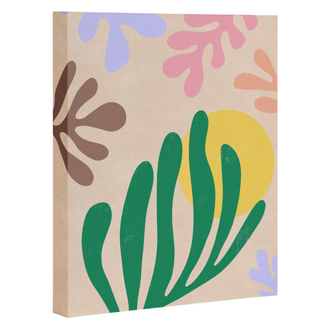 Ninola Design Spring Matisse Leaves Art Canvas