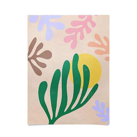 Ninola Design Spring Matisse Leaves Poster