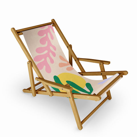 Ninola Design Spring Matisse Leaves Sling Chair