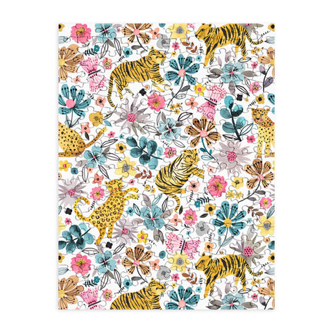 Ninola Design Spring Tigers and Flowers Puzzle