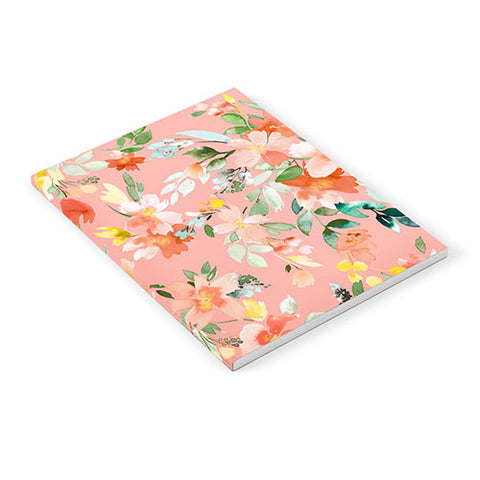 Ninola Design Summer Oleander Floral Coral Notebook