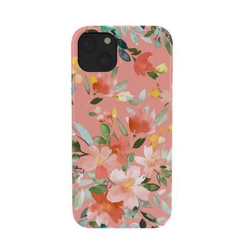 Ninola Design Summer Oleander Floral Coral Phone Case