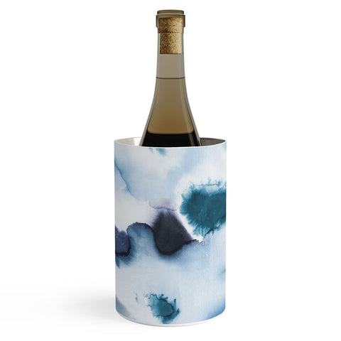 Ninola Design Textural abstract Indigo Wine Chiller