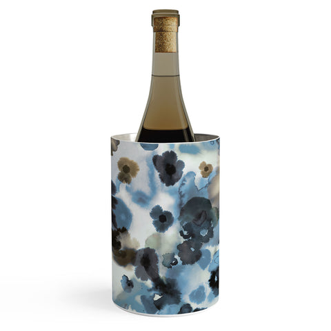 Ninola Design Textural Flowers Abstract Wine Chiller