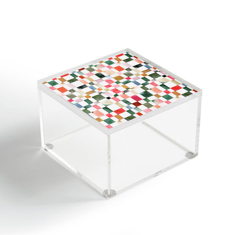 Ninola Design Watercolor checker Yuletide Acrylic Box