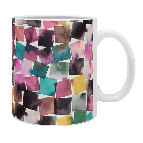 Ninola Design Watercolor plaids Pink Coffee Mug