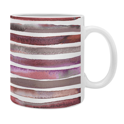 Ninola Design Watercolor stripes pink Coffee Mug