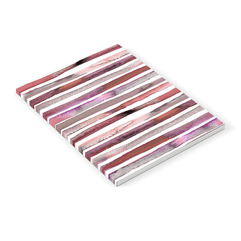Ninola Design Watercolor stripes pink Notebook