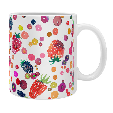 Ninola Design Watercolor Wild Berries Coffee Mug
