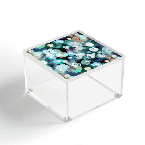 Ninola Design Watery coastal flowers Acrylic Box
