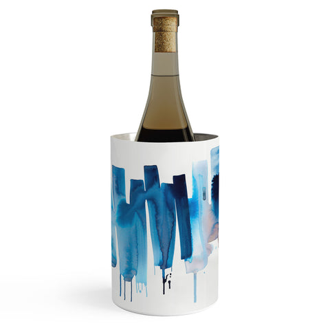 Ninola Design Watery stripes Blue Wine Chiller