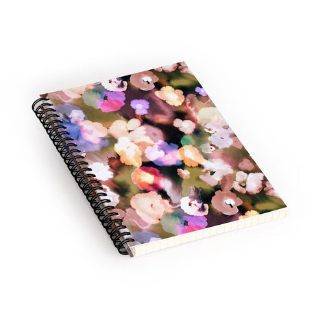 Ninola Design Watery summer flowers Spiral Notebook
