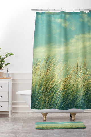 Olivia St Claire Beach Walk Shower Curtain And Mat