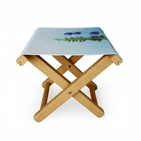 Olivia St Claire Blueberries and Fern Folding Stool