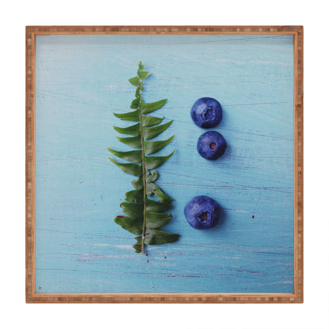 Olivia St Claire Blueberries and Fern Square Tray