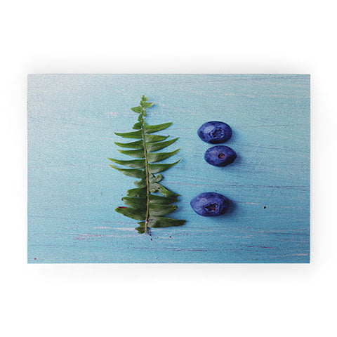 Olivia St Claire Blueberries and Fern Welcome Mat