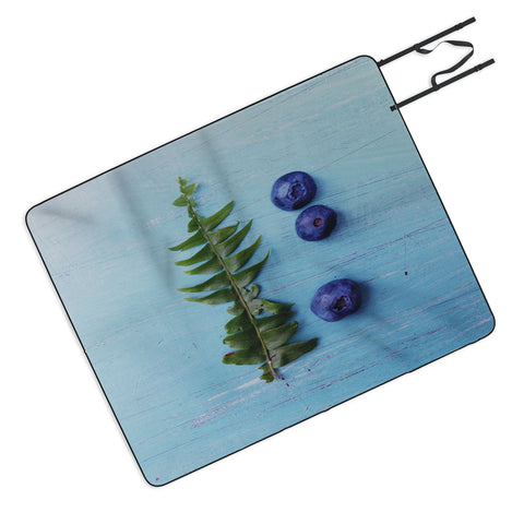Olivia St Claire Blueberries and Fern Picnic Blanket